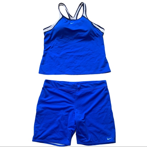 Nike Blue Tank Top and Matching Short Set Size 16